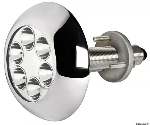 Faro subacqueo 6 LED blu, con prigonieri